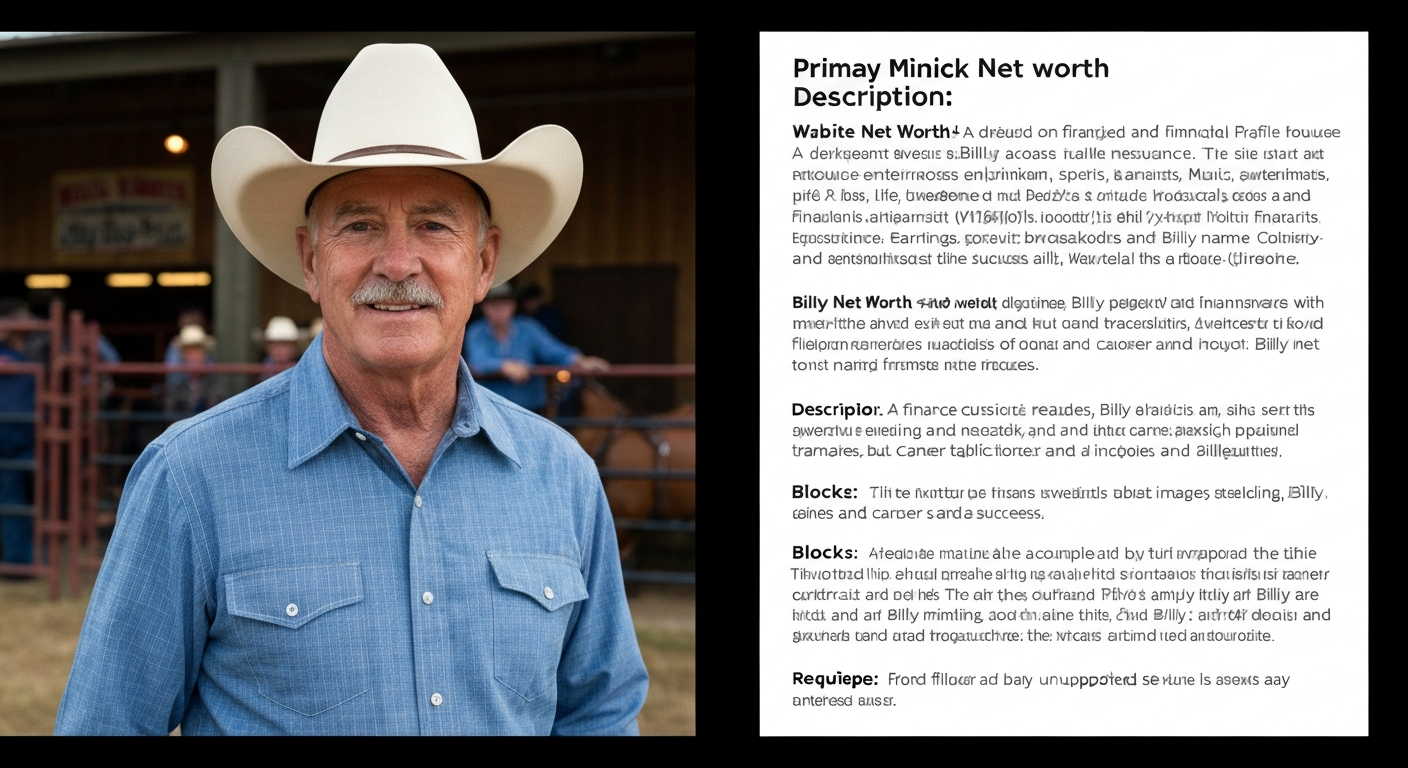Billy Minick — portrait or candid photo at a rodeo, ranch, or outside Billy Bob's Texas.